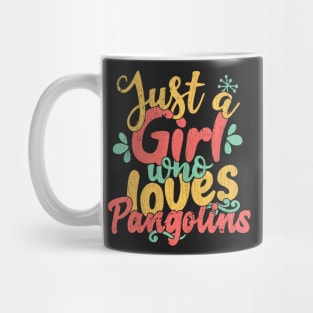 Just A Girl Who Loves Pangolins Gift graphic Mug